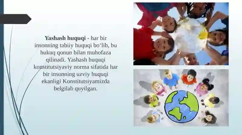 Bolaning yashash huquqi va bolani himoyalash 3