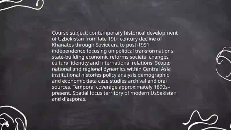 The Comtemporary History of Uzbekistan 3