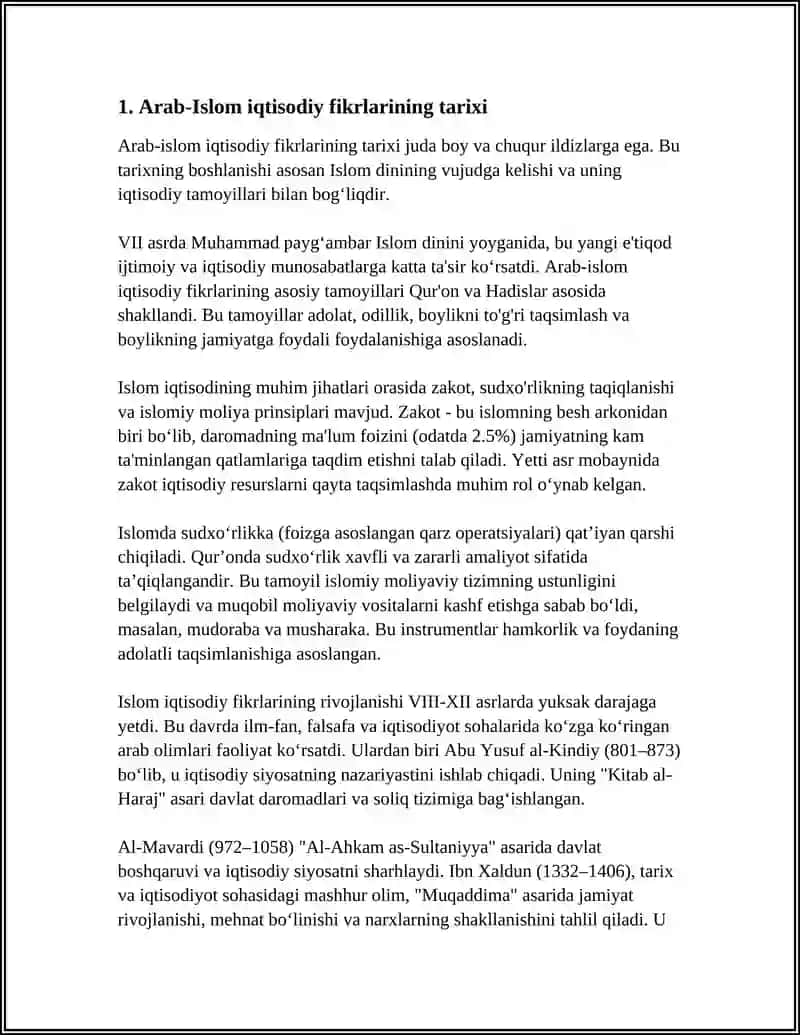 ARAB-ISLOM RESPUBLIKALARINING IQTISODIY FIKRLARI 3