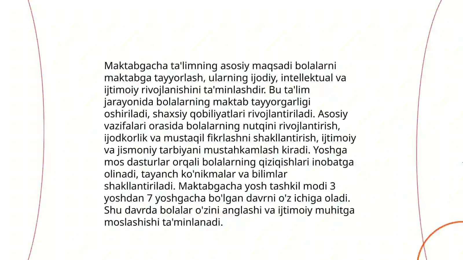 Maktabgacha taʼlim rivojlantirish va moliyaviy taʼminlash 3