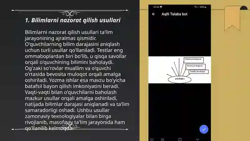 Psixologiya fanidan bilimlarni nazorat qilish va baxolashni tashkil qilish 3