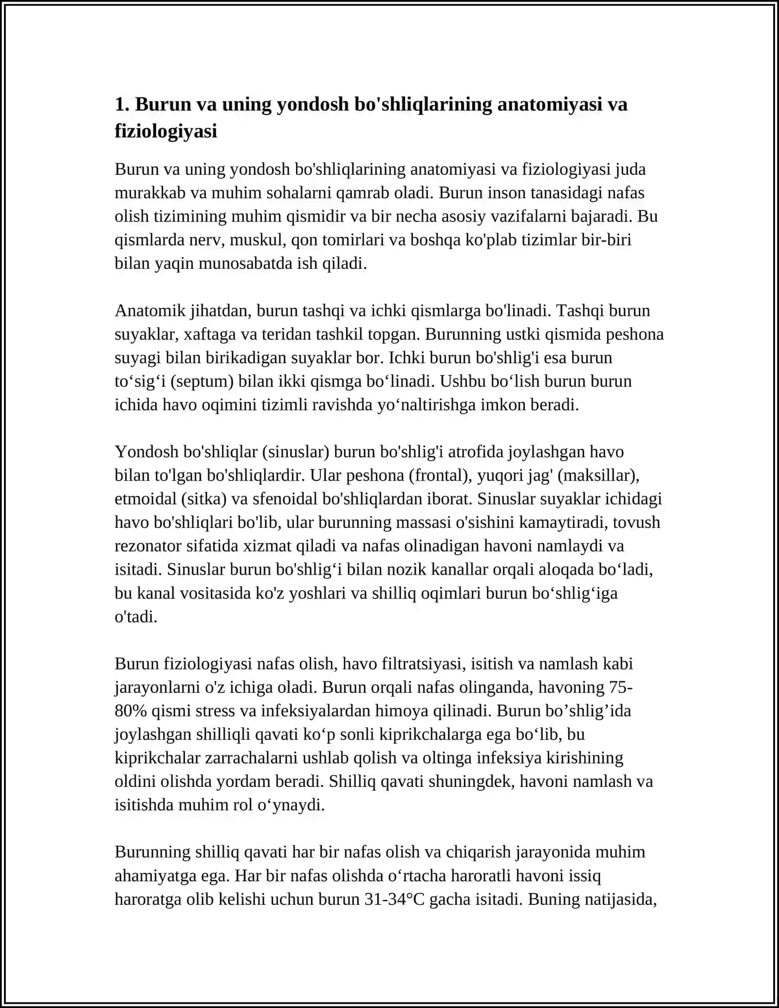 BURUN VA UNING YONDOSH BO'SHLIQLARI KASALLIKLARI 3