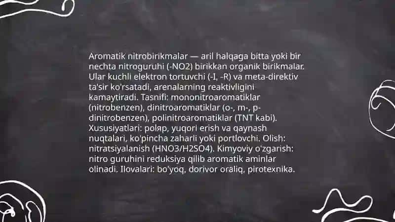 Aromatik nitrobirikmalar 3