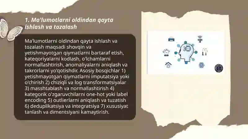 Ma'lumotlarni oldindan qayta ishlash va tozalash 3
