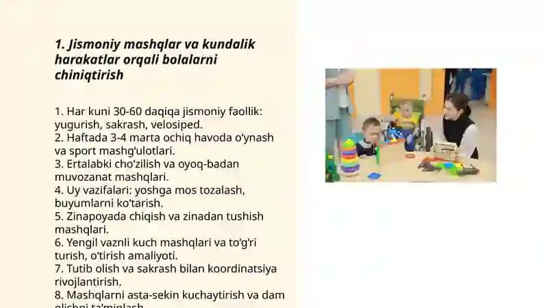 Bolalarni chiniqtirish 3