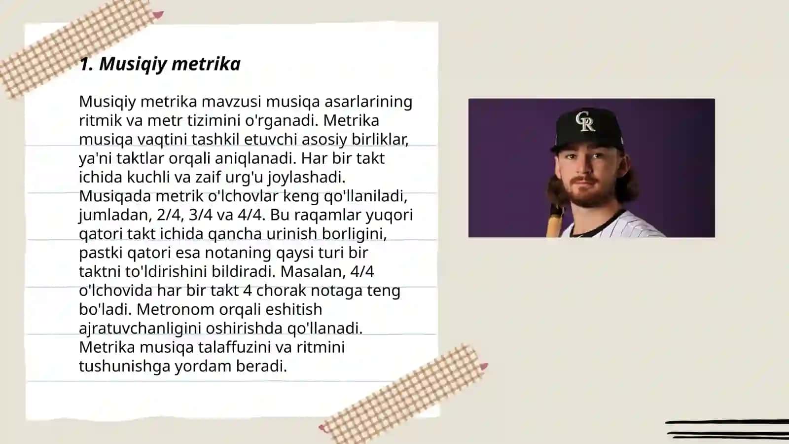 Musiqiy zarb.Metr,o'lchov,takt 3