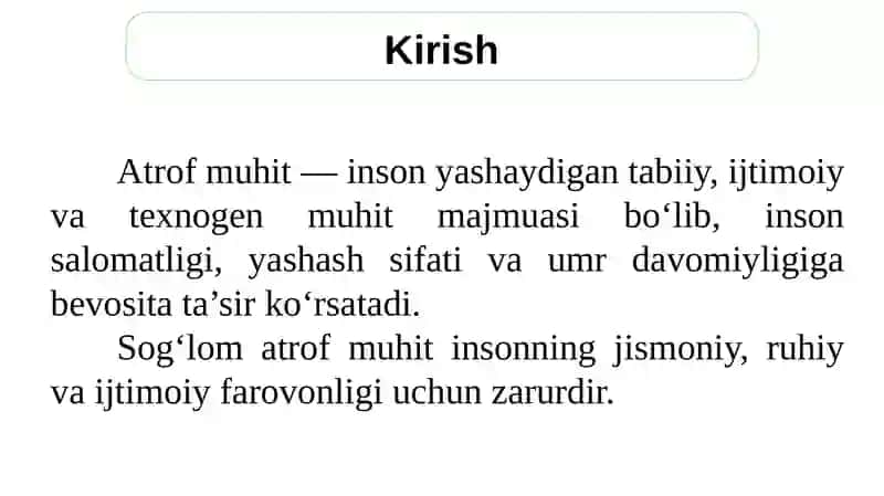 Atrofmuhit, uning salbiy ta’siri 3