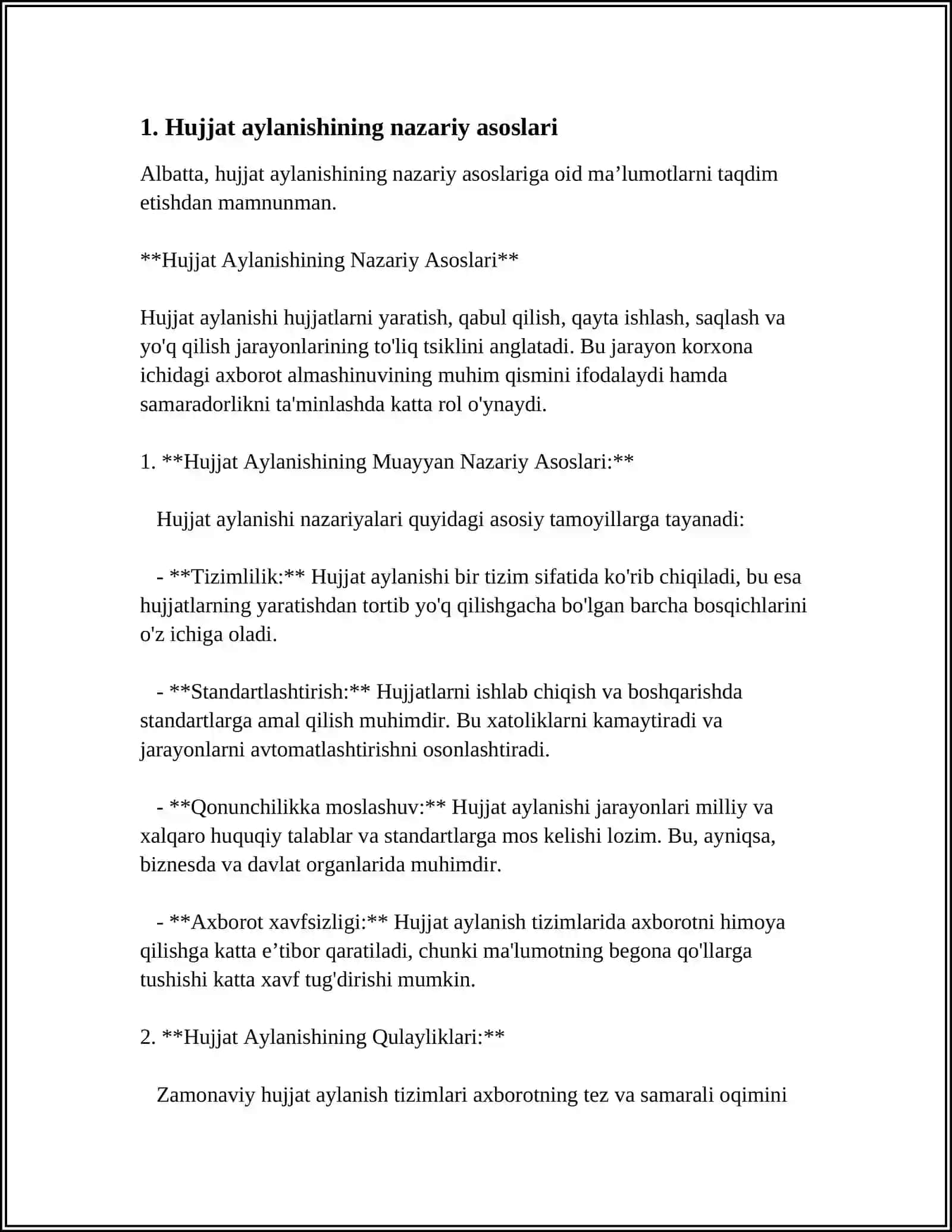 Hujjat Aylanishining Nazariy Asoslari 3
