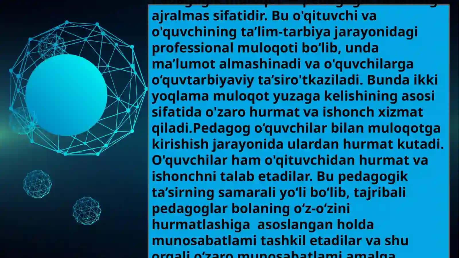 Kasbiy-pedagogik muloqot texnikasi va treningi 3