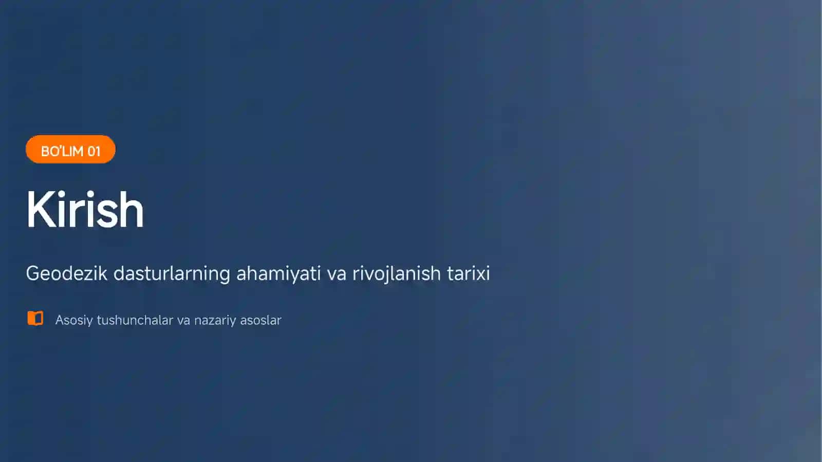 Zamonaviy Geodezik Dasturlar 3