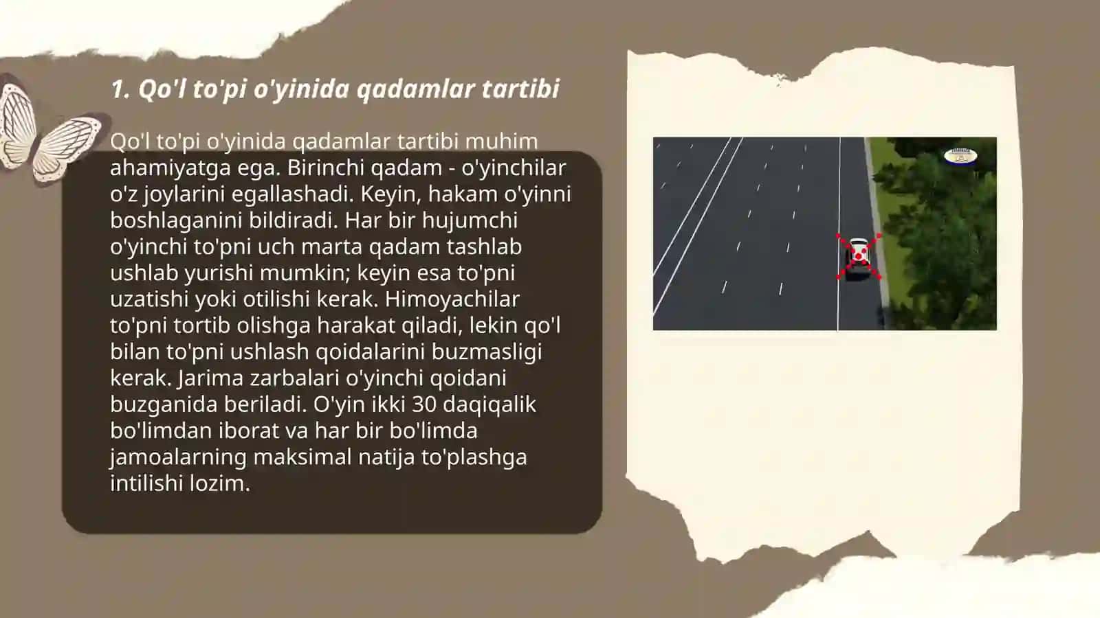 Qo'l to'pi o'yinida harakatlanish 3