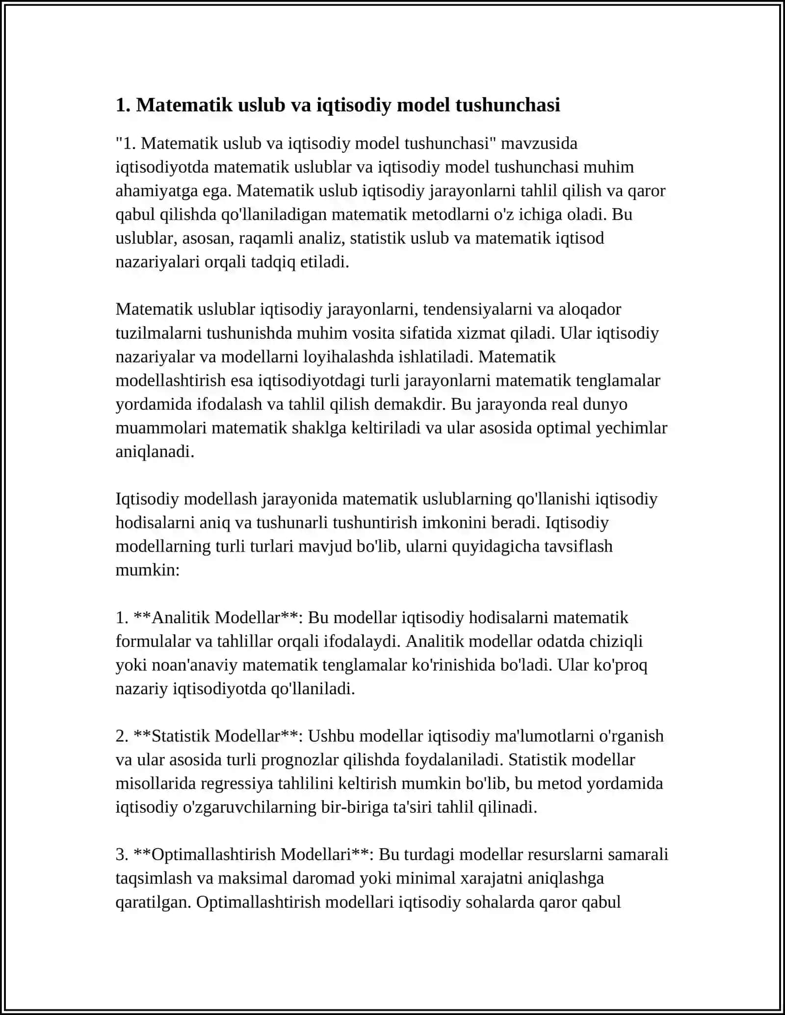 IQTISODIYOTDA ILK MATEMATIK USLUBLAR 3