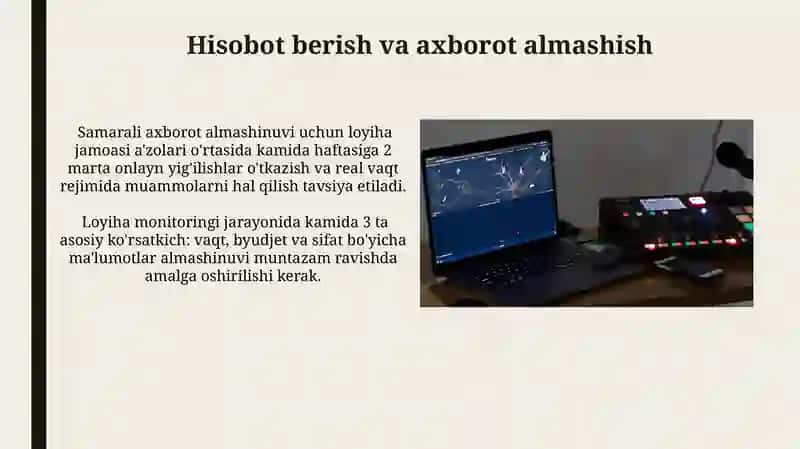 Loyihani nazorat qilish 3