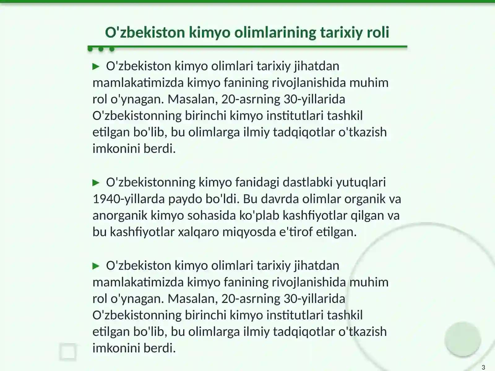 O'zbekiston Kimyo Olimlarining Tarixiy Roli 3