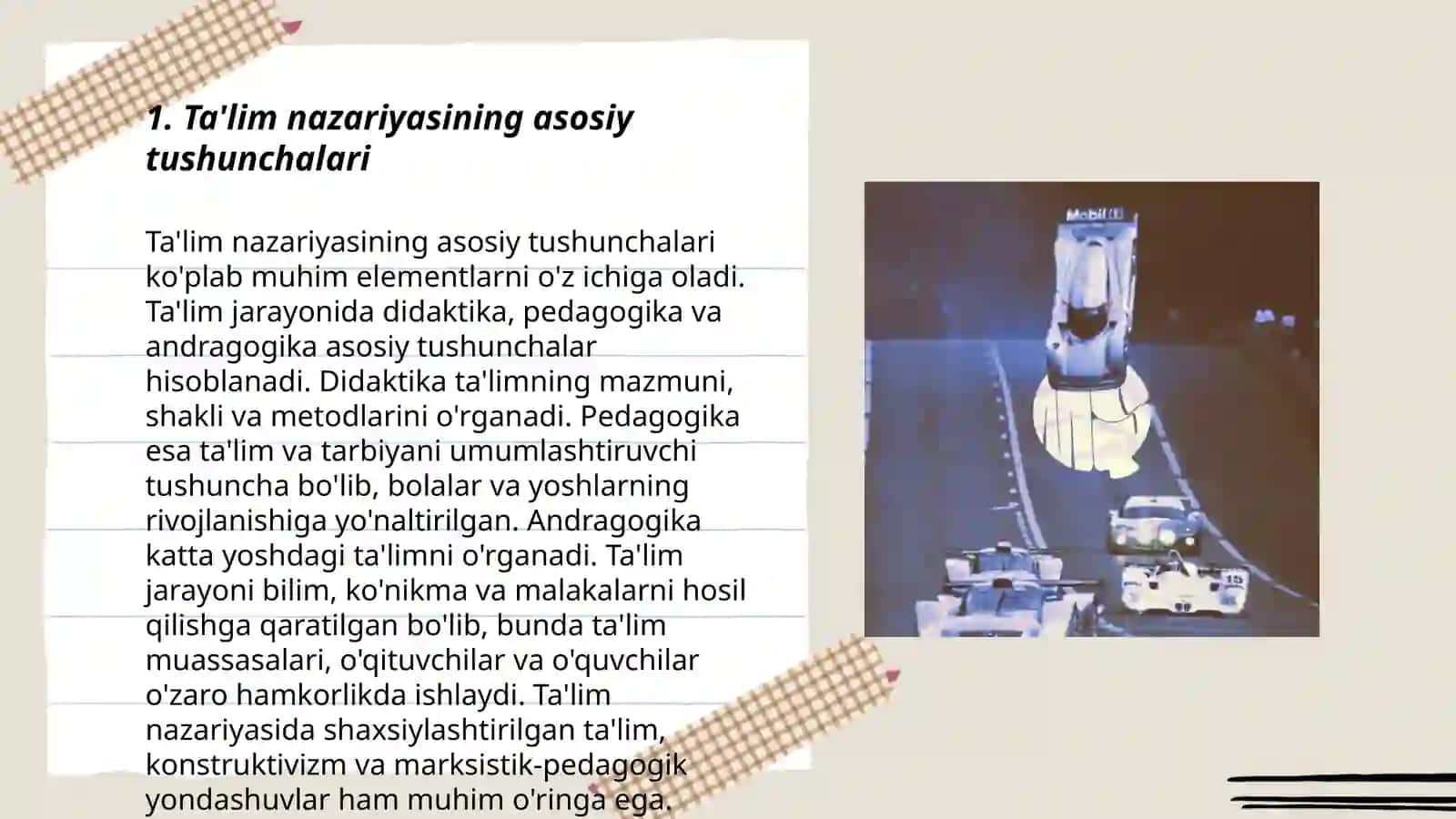 Didaktika taʼlim nazariyasi sifatida.Taʼlim paradigmalari 3