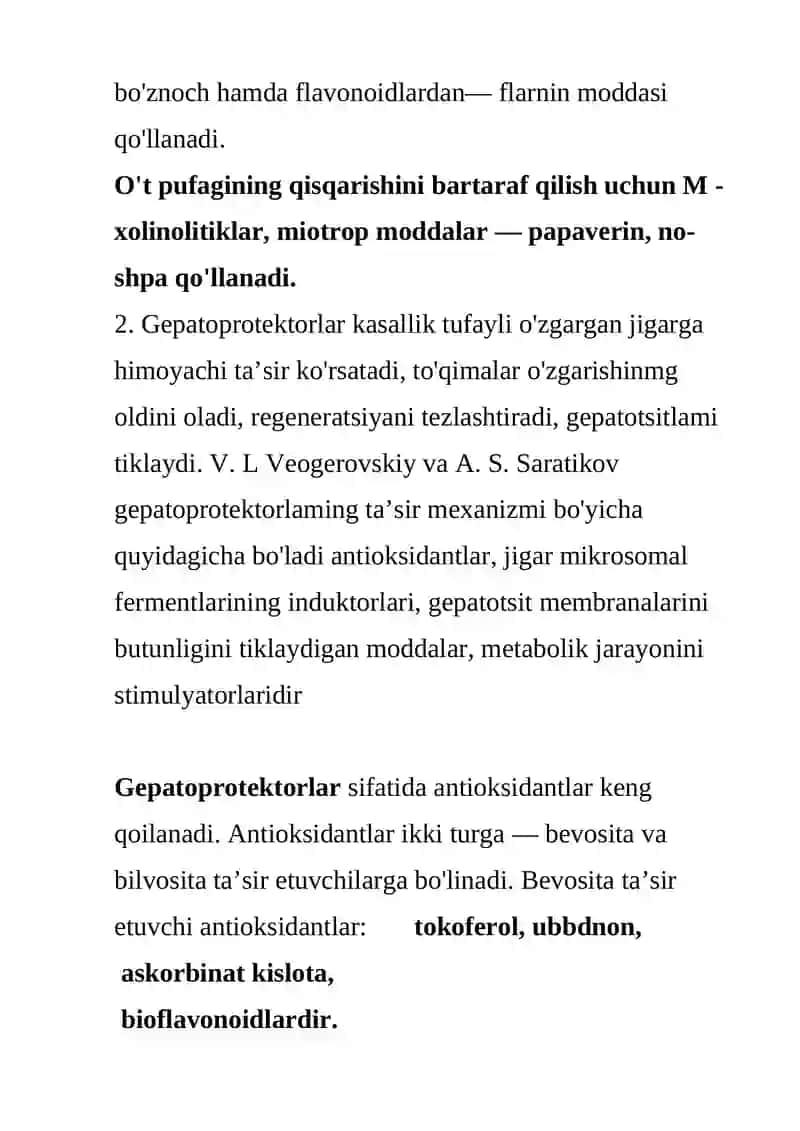 JIGAR FAOLIYATIGA TA’SIR ETUVCHI MODDALAR 3