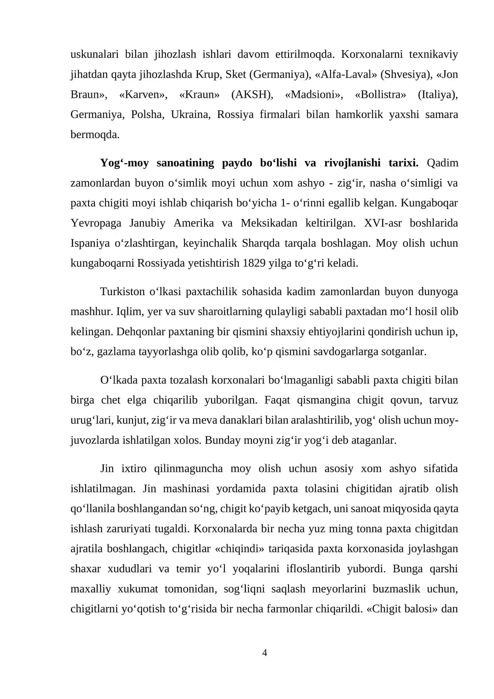 O’ZBEKISTONDA YOG'-MOY SANOATI KORXONALARI SAMARODORLIGINI OSHIRISH YO’LLARI 3