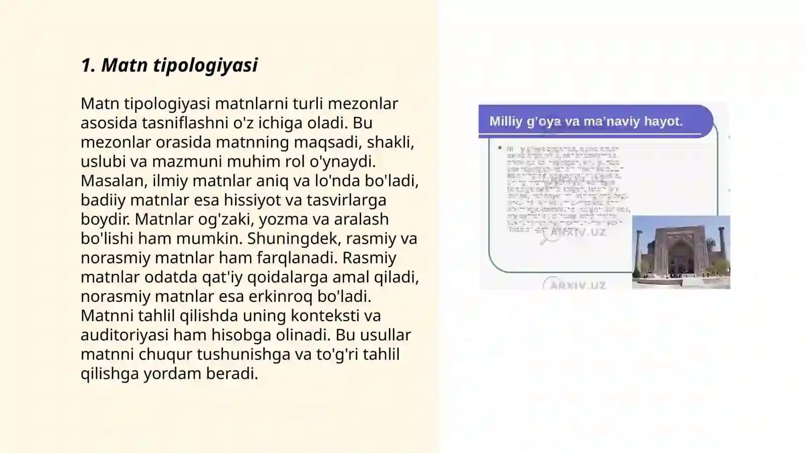 matn ma'naviy qismlarga bo'lish tamoyillari 3