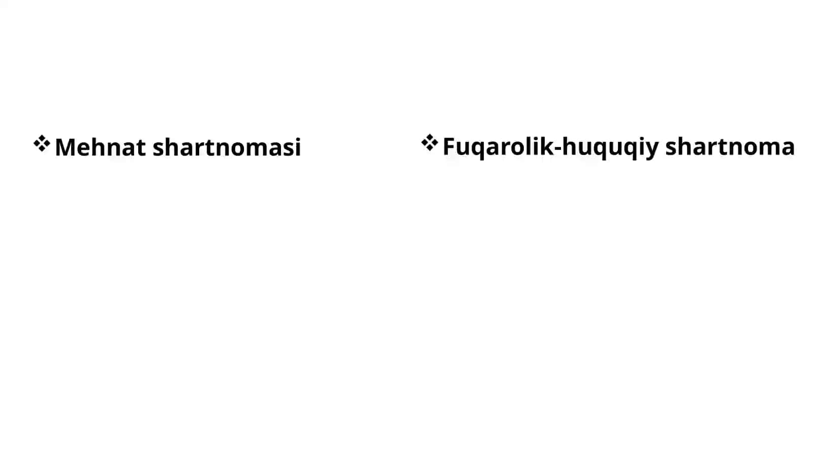 Yangi Mehnat kodeksida mehnat shartnomasi, ish vaqti, ishda tanaffuslar, ta’tillar, mehnatga haq to‘lash, mehnatni normallashtirish masalalarisohasidagi yangiliklar 3