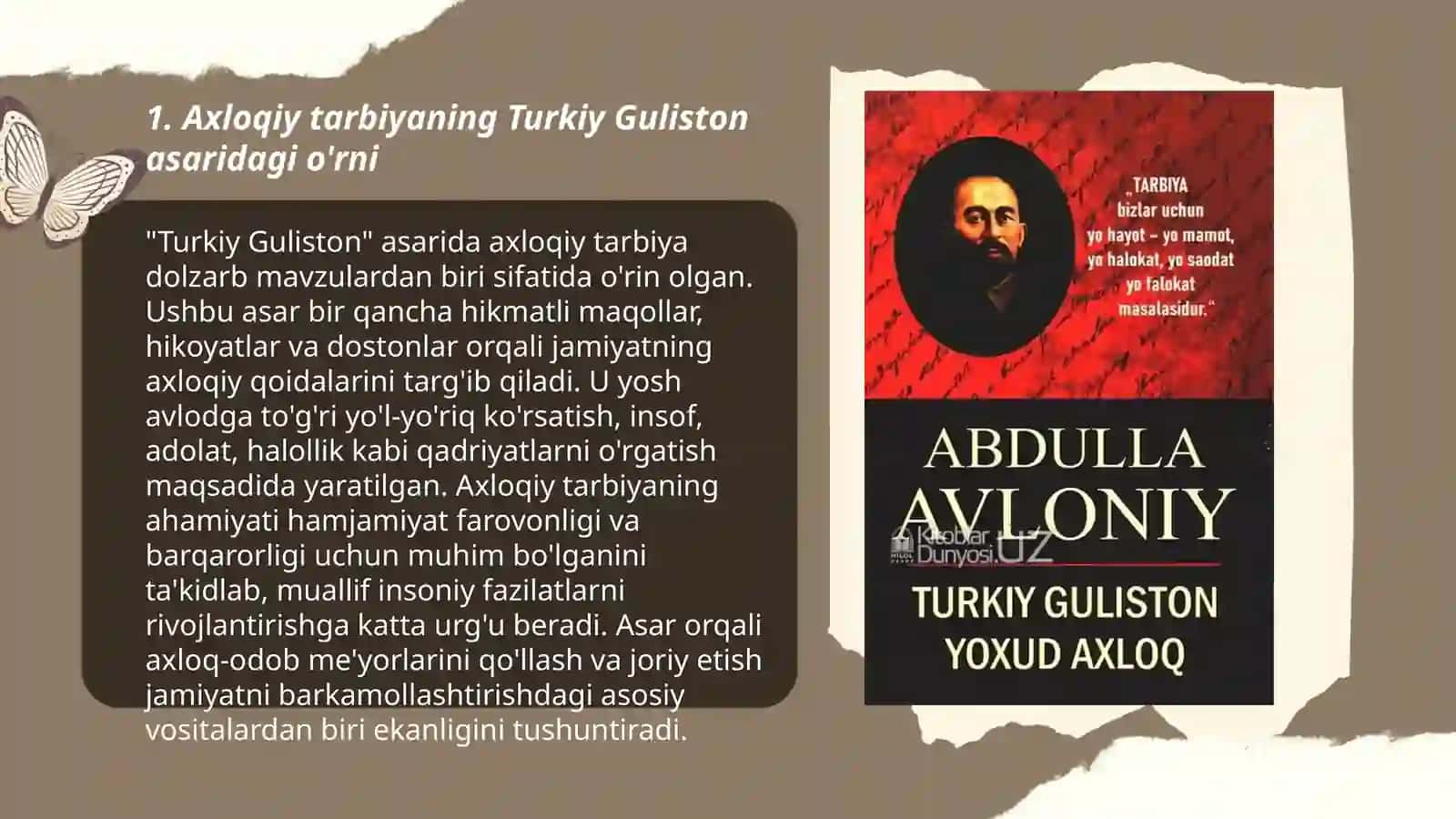 "Turkiy Guliston yoxud axloq" asarining tarbiyaviy ahamiyati 3
