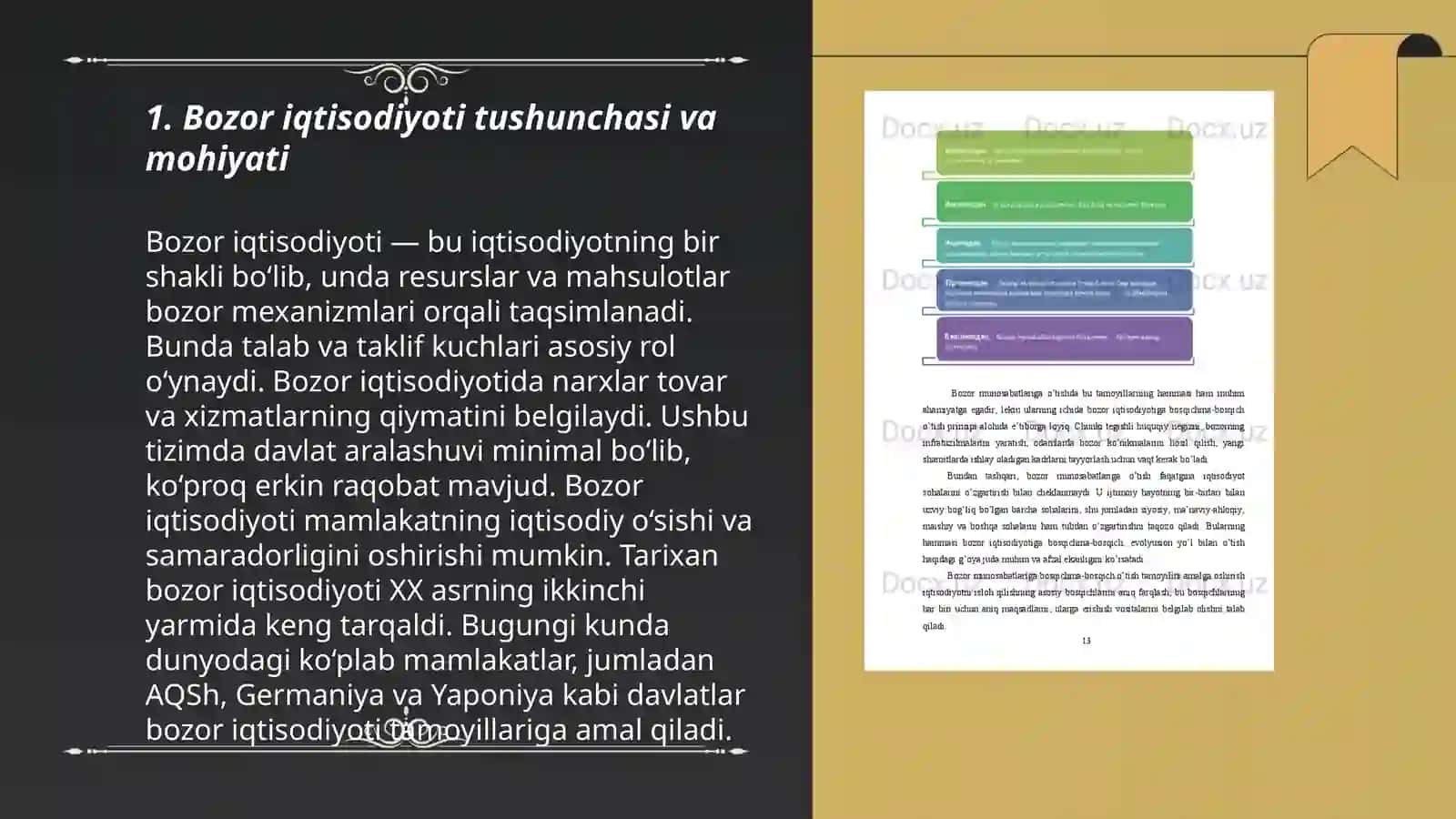 Bozor iqtisodiyotiga o'tishda iqdisodiyot tizim modellari va ularning rivojlanishi 3