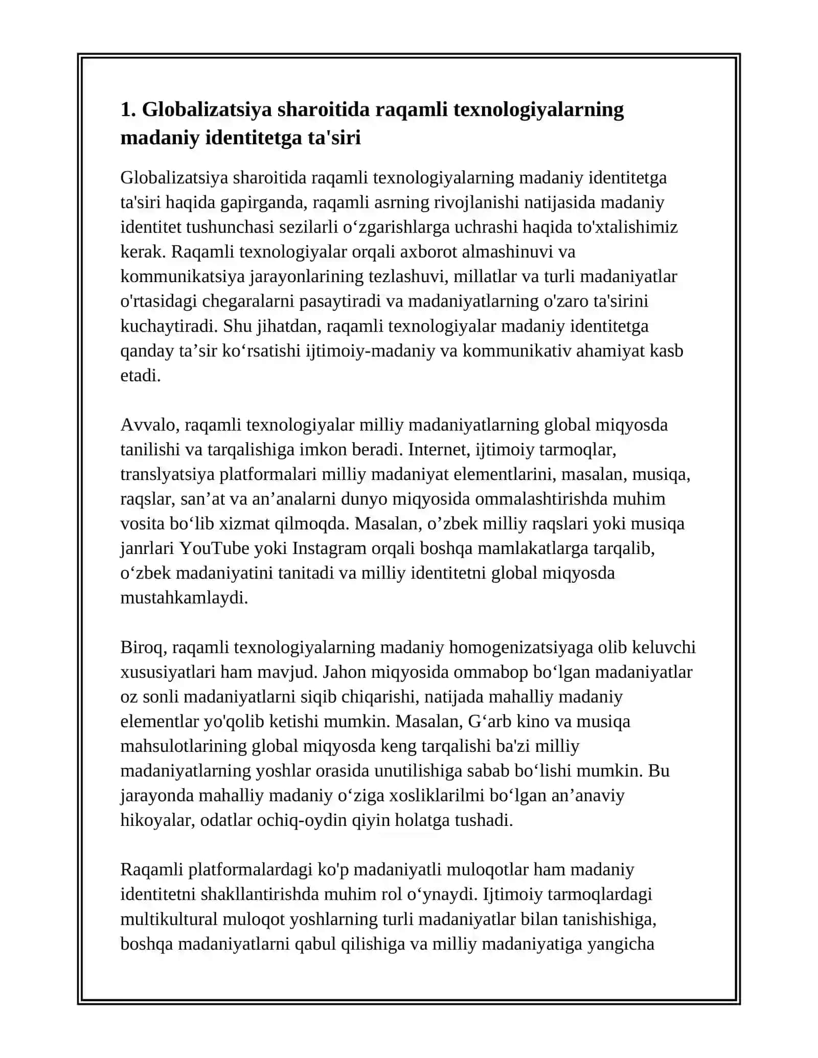 GLOBALLASHUV SHAROITIDA RAQAMLI TEXNOLOGIYALARNING IJTIMOIY-MADANIY VA KOMMUNIKATIV AHAMIYATI 3