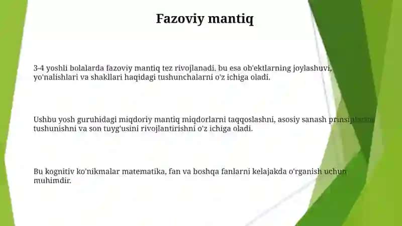 3-4yoshlibolalardamiqdoriytassavurninguzigaxosxususiyatlari 3