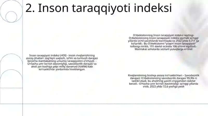 O'zbekistonning Xalqaro Reytinglardagi Ko'Rsatgichlari 3