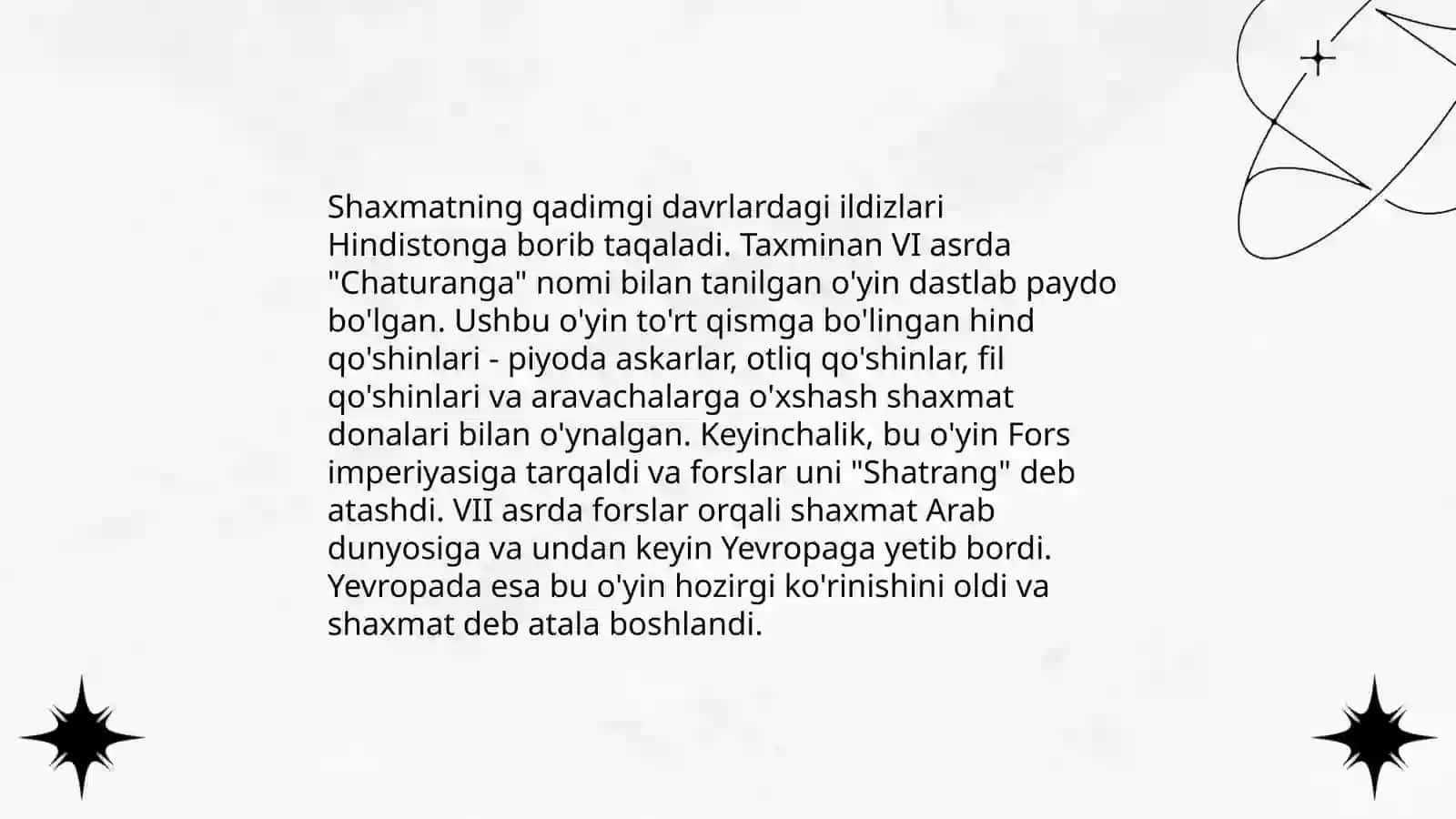 Shaxmatning kelib chiqish tarixi 3