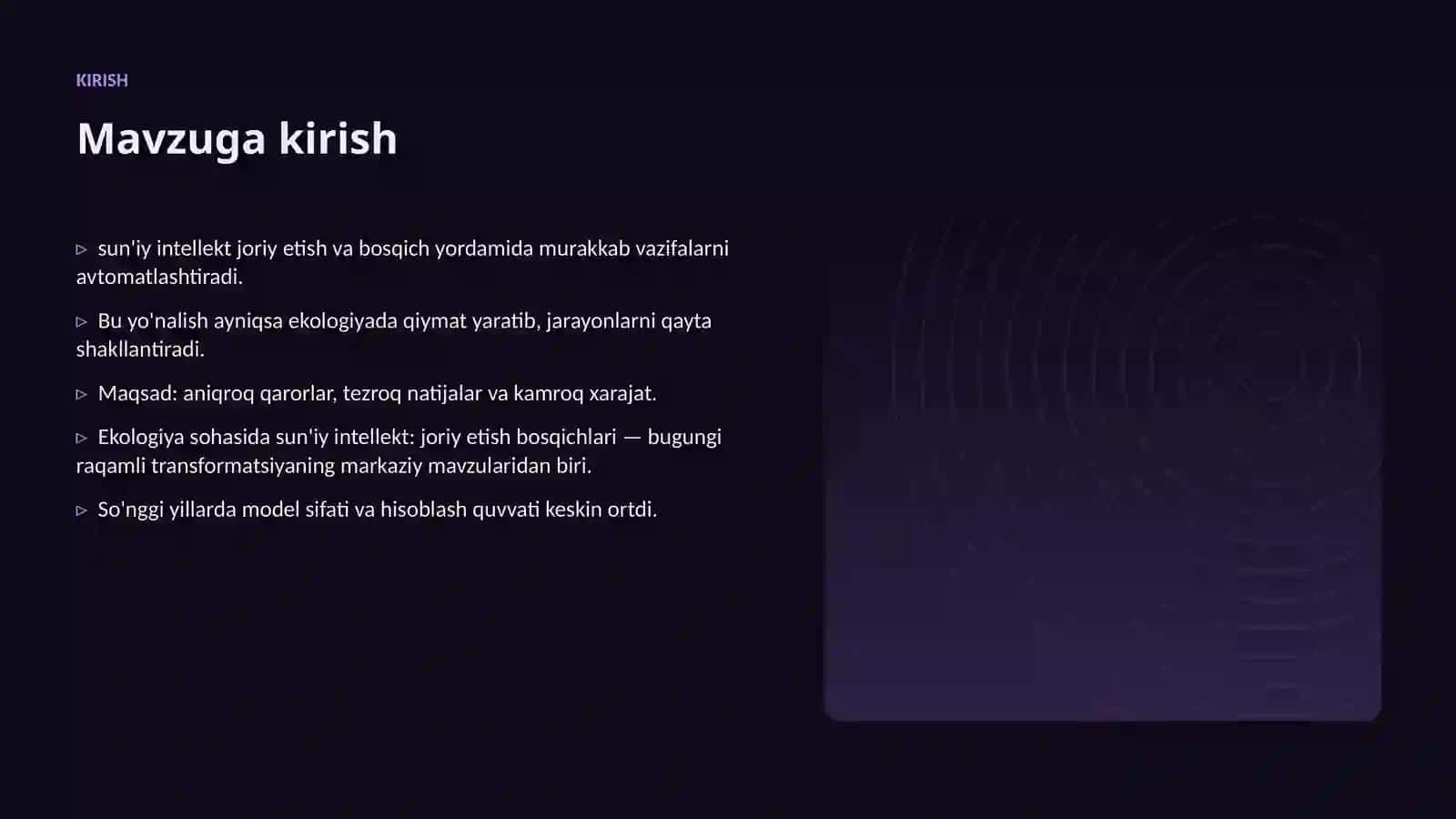 Ekologiya sohasida sun'iy intellekt: joriy etish bosqichlari 3