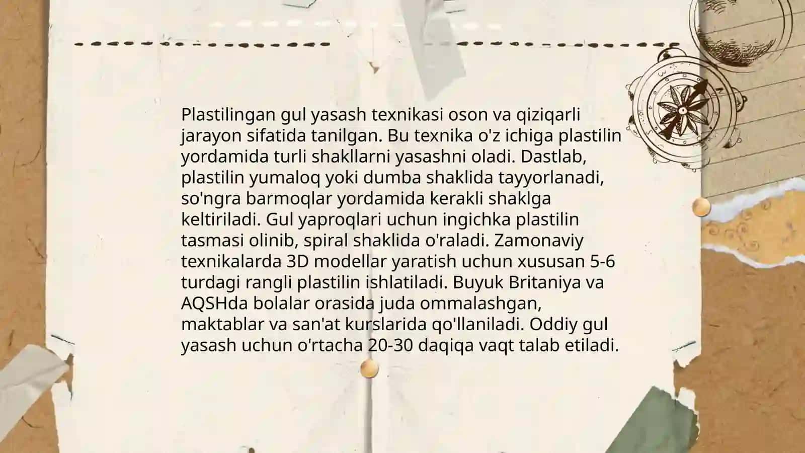 Plastilindan gullar tayyorlash 3