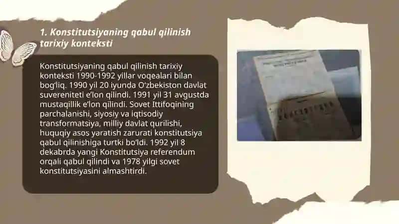 O'zbekiston Respublikasi konstitutsiyasining qabul qilinishi 3