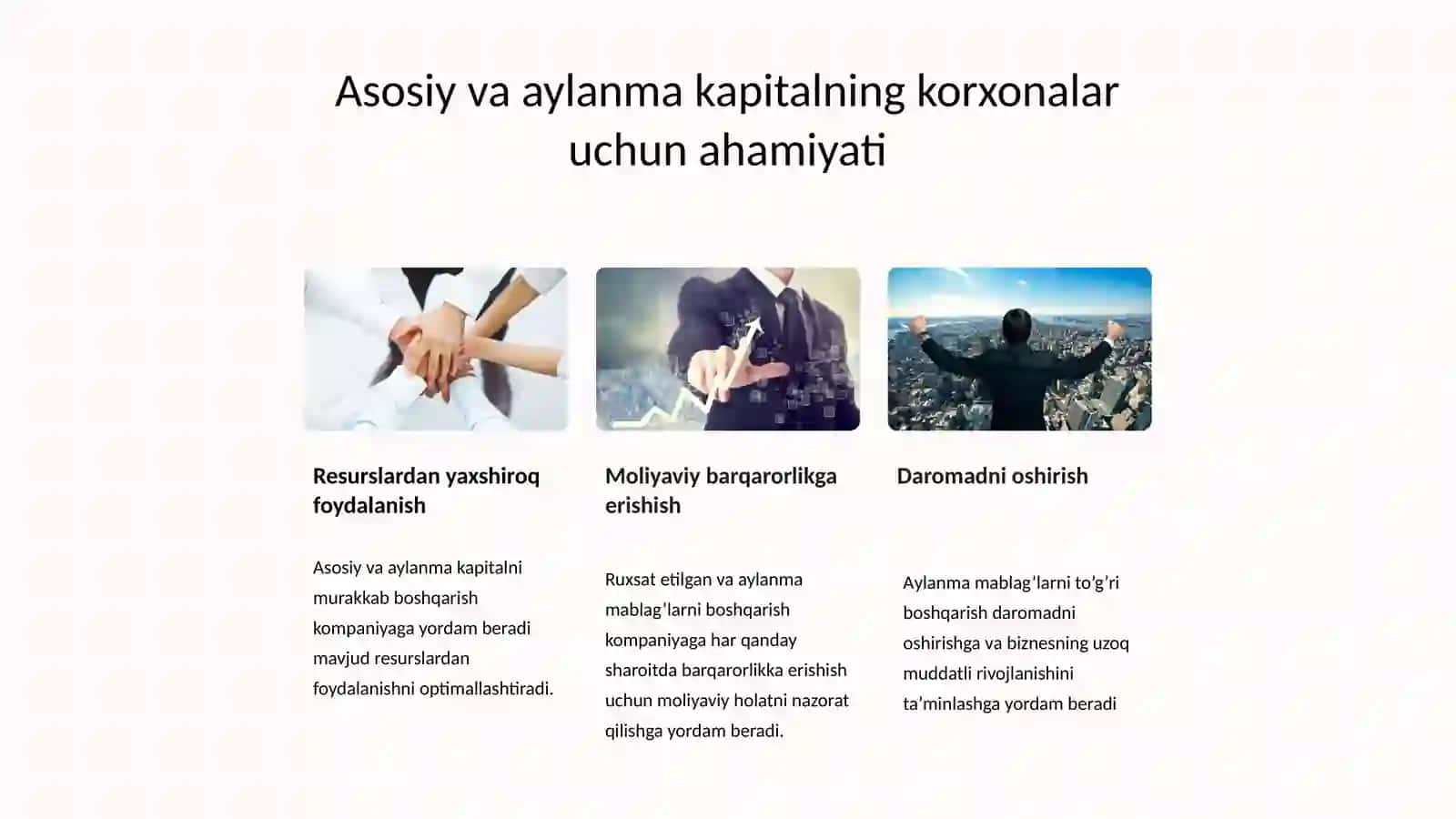 Asosiy va aylanma kapital statistikasi 3