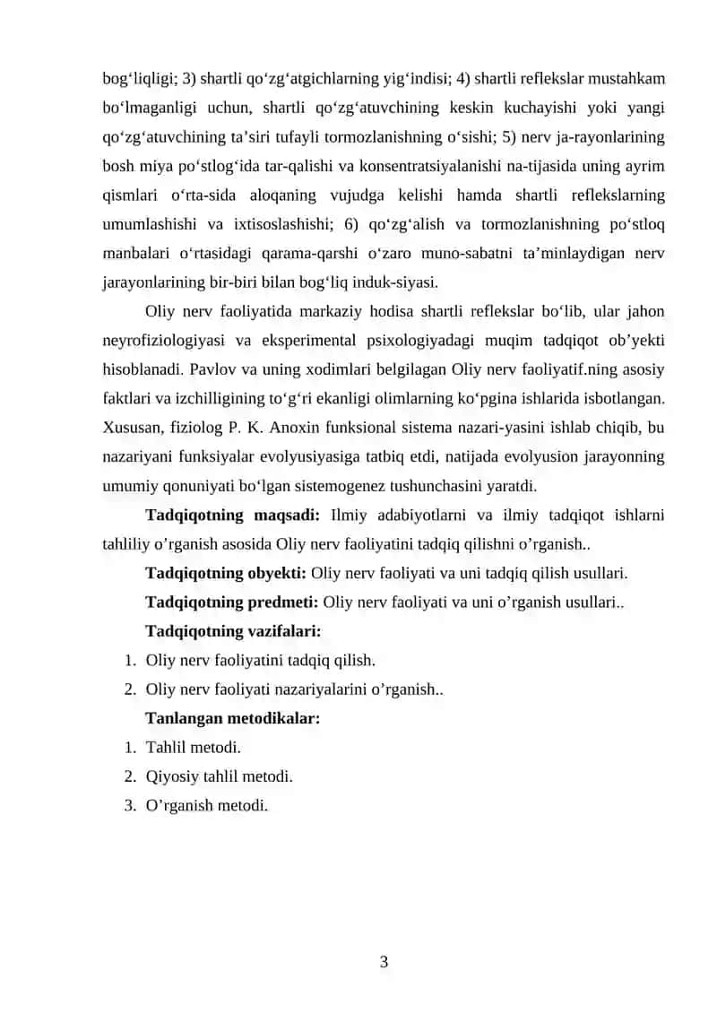 OLIY NERV FAOLIYATI 3