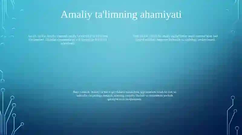 Biologiyadan Sinfdan Tashqari MashgʻUlotlarning TaʼLim Tarbiya Jarayonida Tutgan OʻRni 3