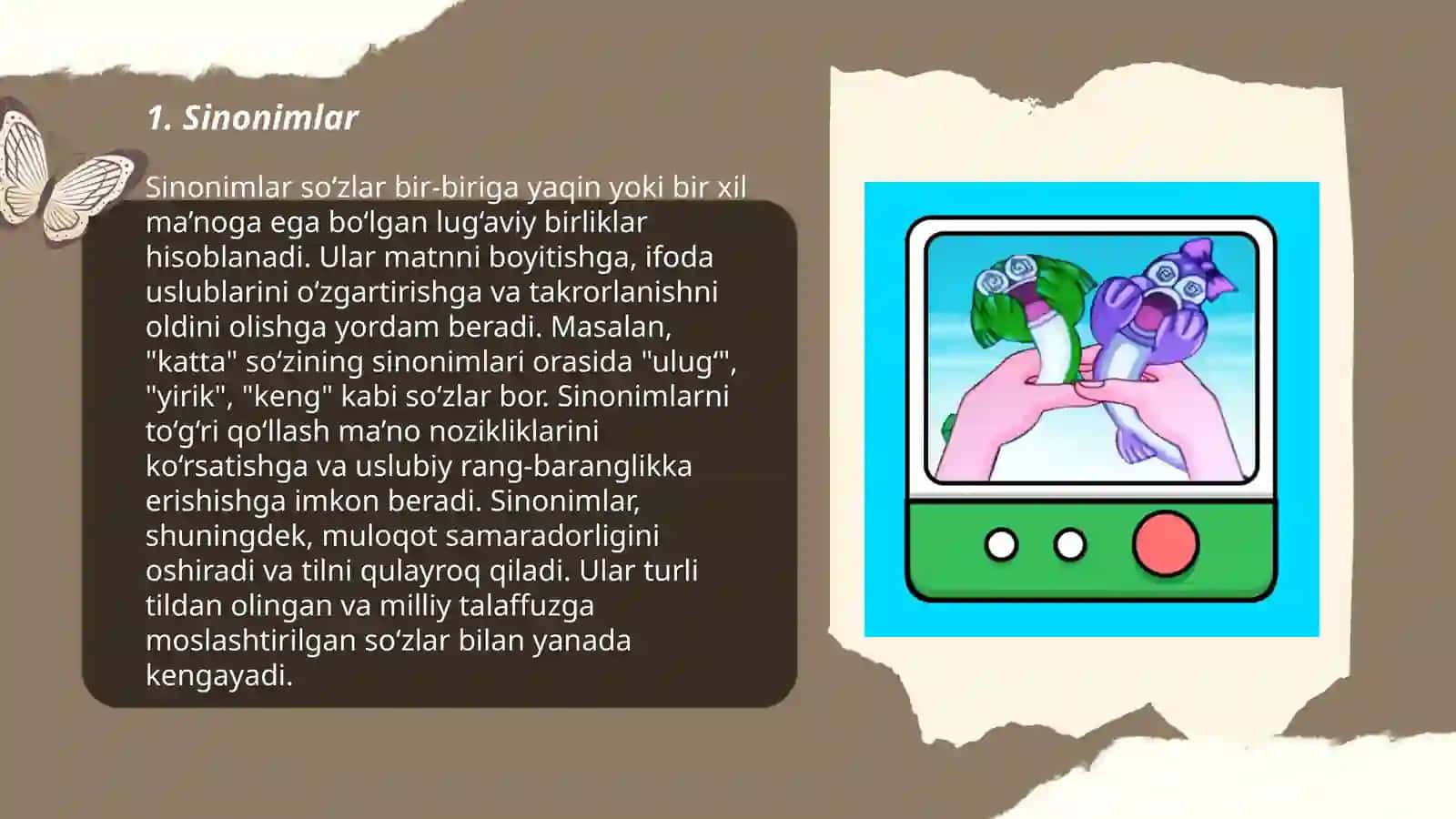 Ona tili lugʻat tarkibining maʼno jihatidan tavsiflanishi 3