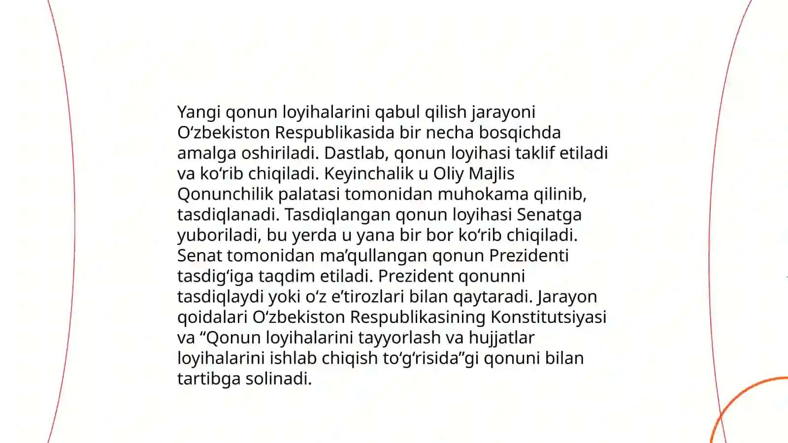 Oʻzbekiston Respublikasi Oliy Majlisining faoliyati. Ikki palatali parlament 3
