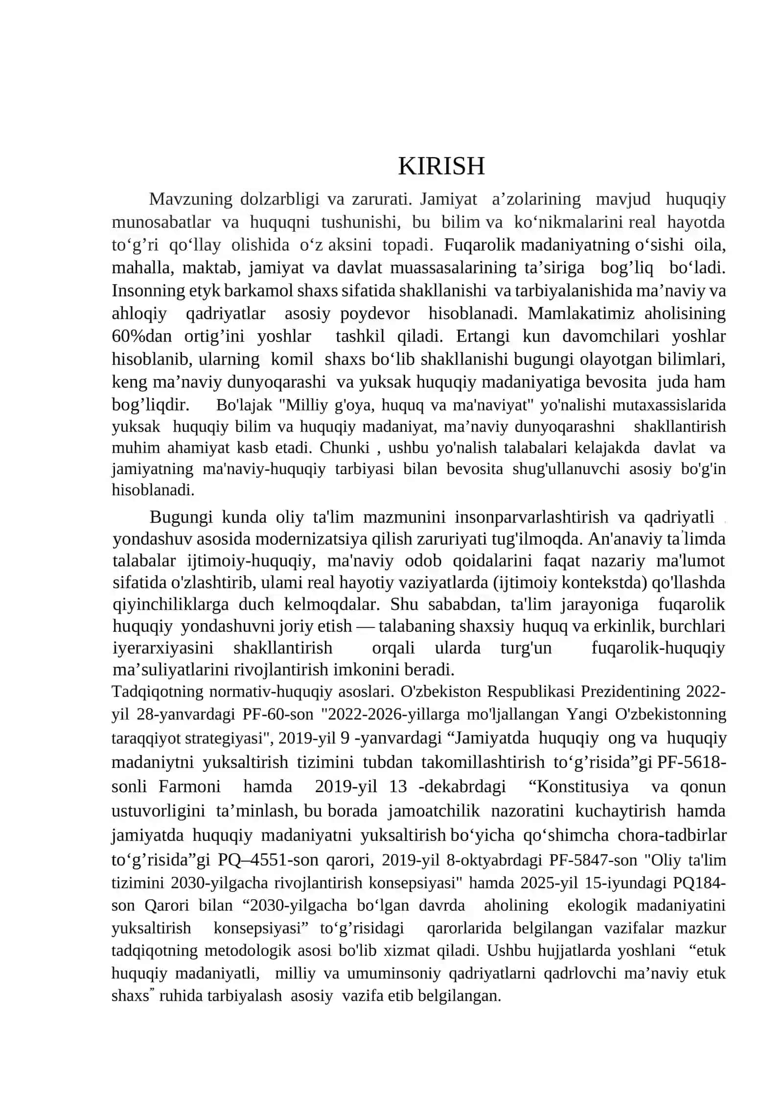 Multimodal yondashuv asosida talabalarning fuqarolik-huquqiy madaniyatini rivojlantirish metodikasi 3
