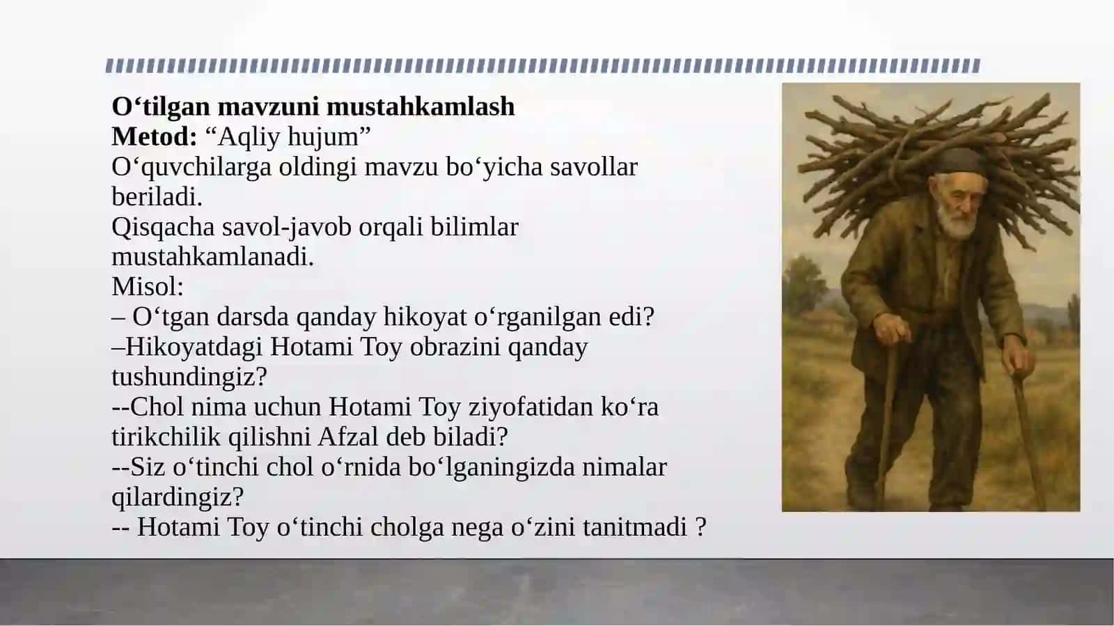 Alisher Navoiyning “Qanoatli va qanoatsiz do‘st” hikoyati (“Hayrat ul-abror” dostonidan) 3