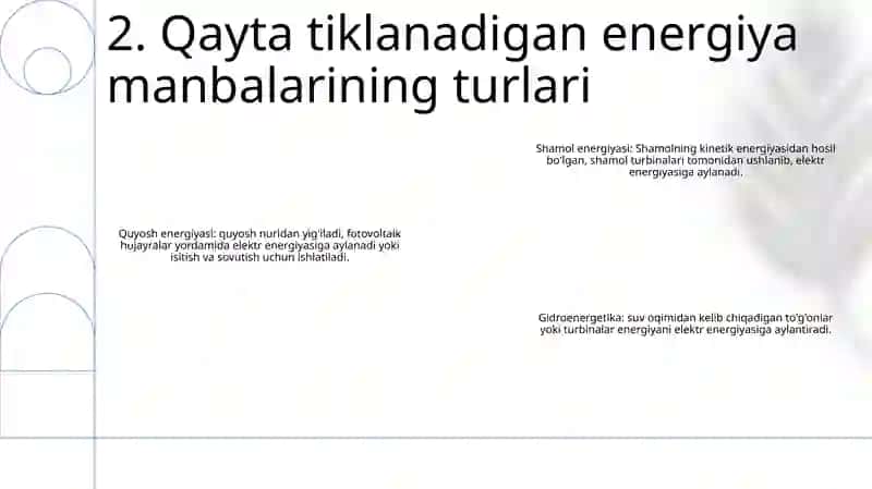 Qayta Tiklanuvchi Energiya Manbalari 3