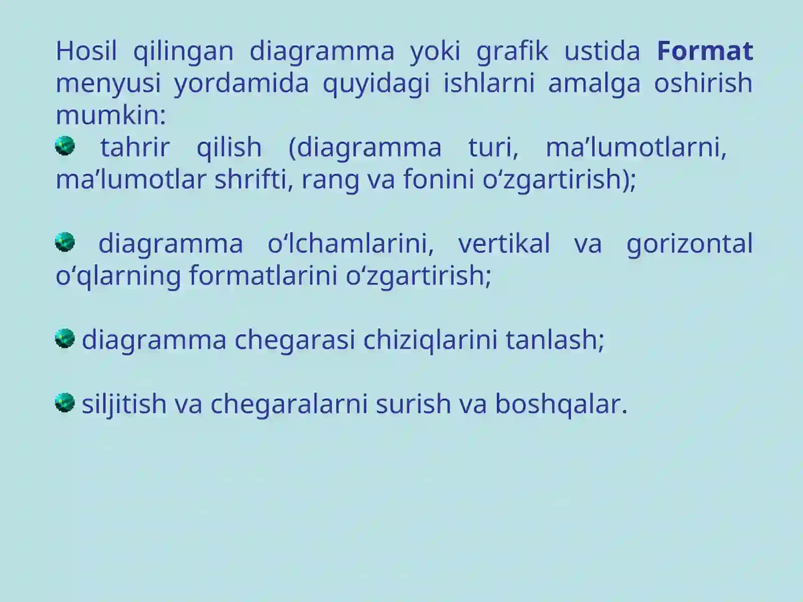 Diagramma va grafiklarni tahrir qilish 3