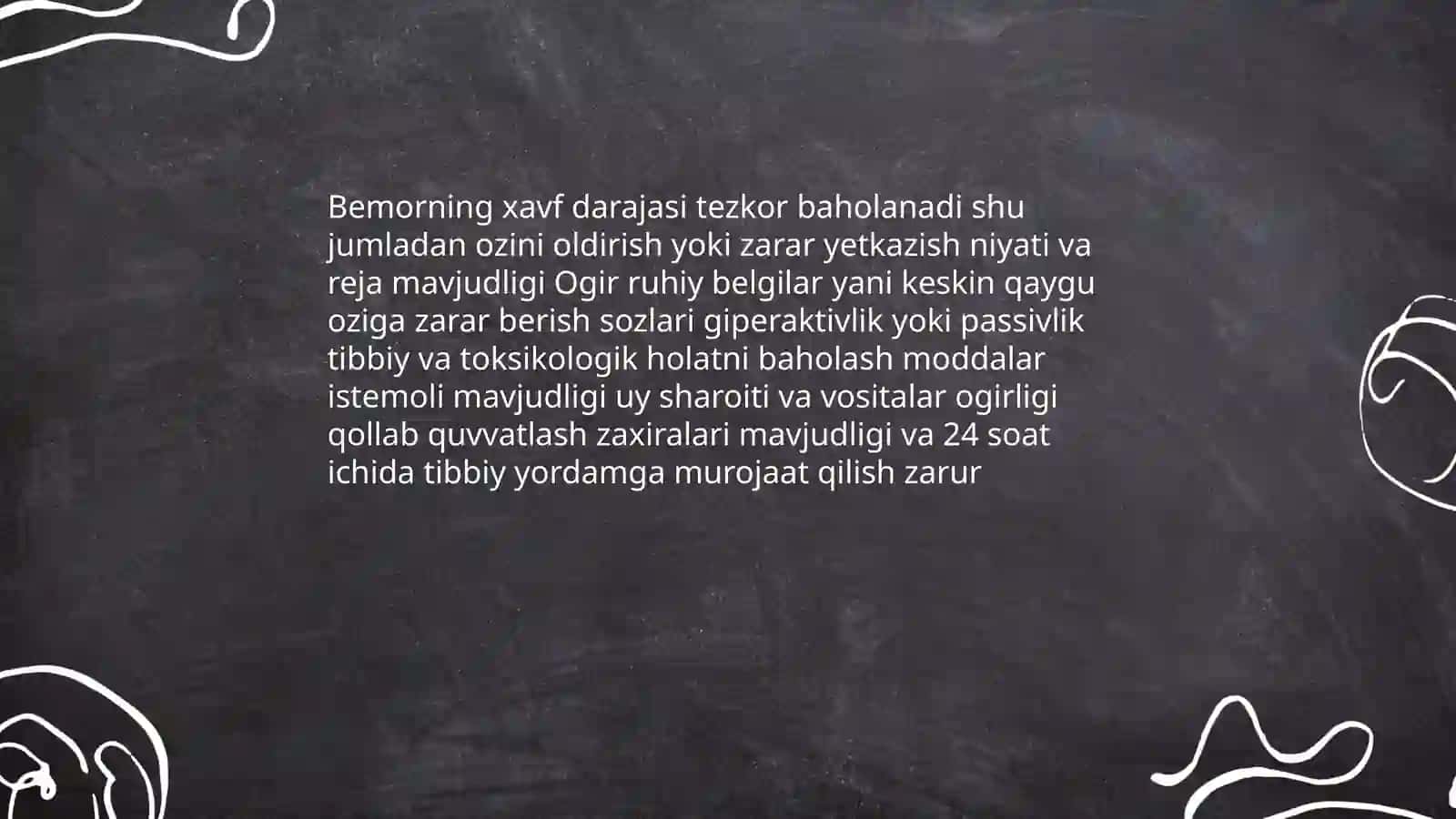Krizis holatda boʻlgan bemorga maslahat berish. Yoʻqotish bemor holatini oʻziga xosligi 3