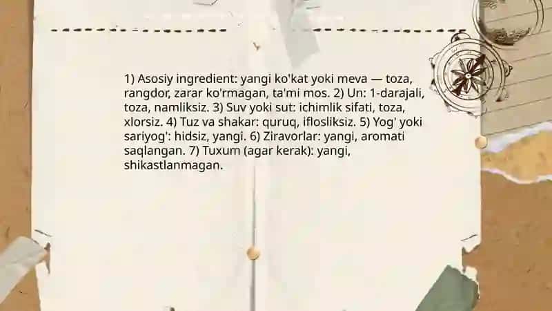 Gerbarg tayyorlash va tayyorlash usullar haqida malumot berish 3