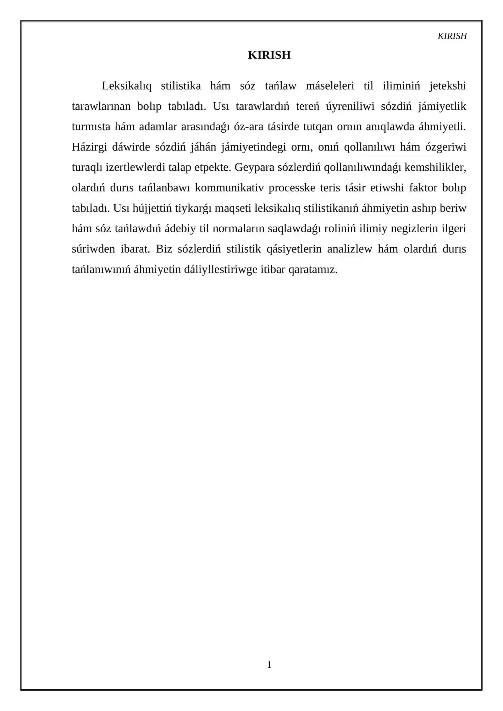 Leksikalıq stilistika. Sóz tańlaw 3
