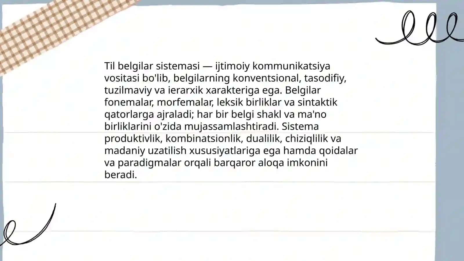 Til Belgilar Sistemasi 3