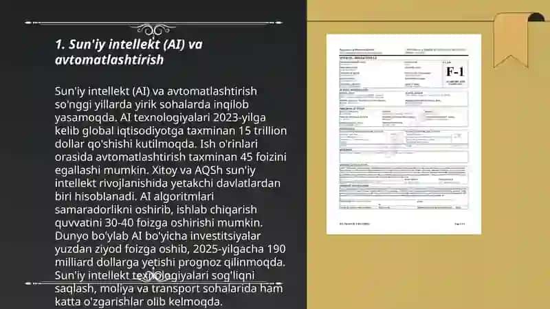 Sun'iy intellekt (AI) va avtomatlashtirish 3