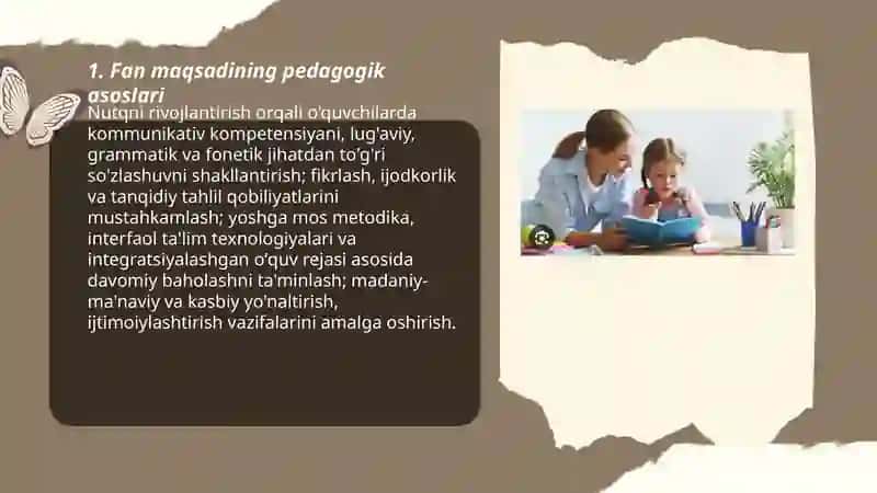 Nutq o'stirish metodikasi fanining maqsad vazifalari 3