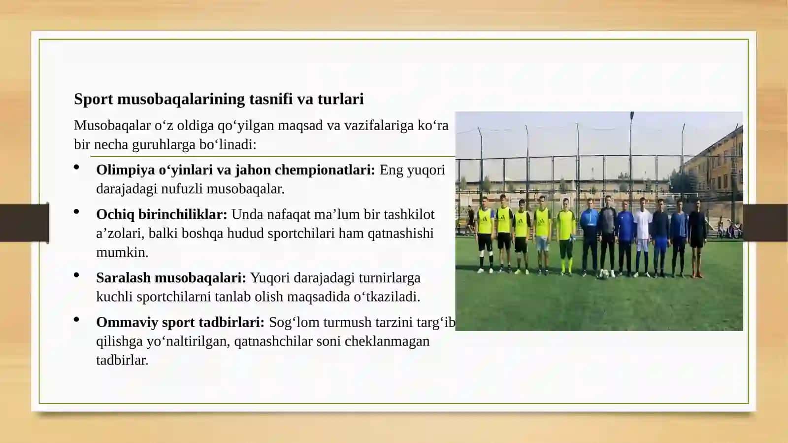Sport musobaqalari va ularni o'tkazish usullari 3
