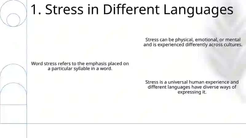 Stress and word stress 3