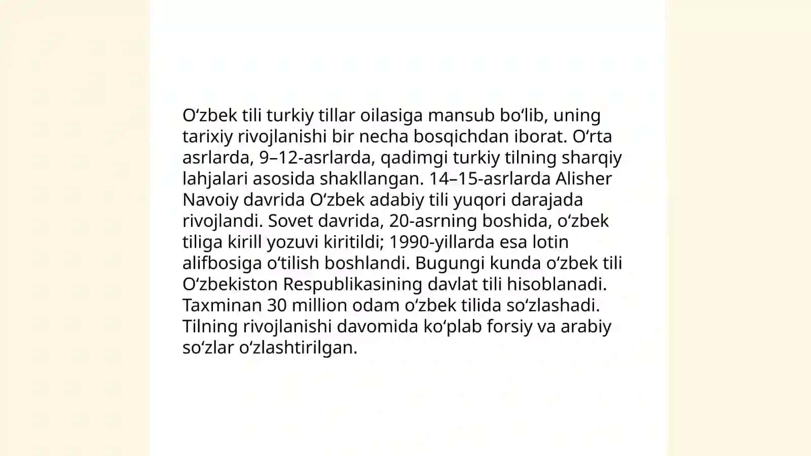 Oʻzbek tiliga lisoniy munosabat va turlari 3